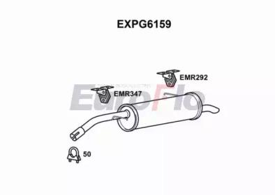 Euroflo EXPG6159 Глушник вихлопних газів кінцевий Euroflo EXPG6159 Глушник вихлопних газів кінцевий