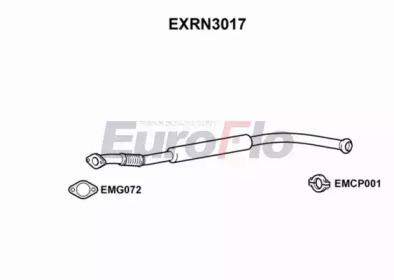 Euroflo EXRN3017 Muffler assy front