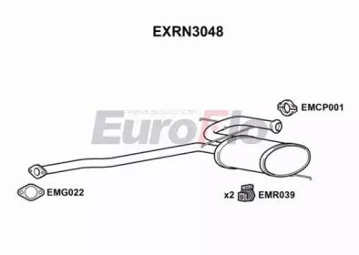 Euroflo EXRN3048 Muffler assy front Euroflo EXRN3048 Muffler assy front