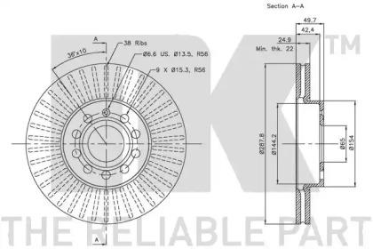 NK 204788 Brake disc NK 204788 Brake disc