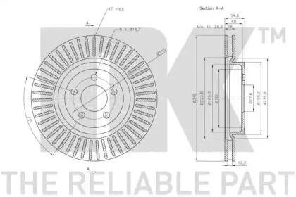 NK 209319 Brake disc NK 209319 Brake disc