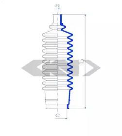 GKN-Spidan 83551 Пыльник рулевой рейки