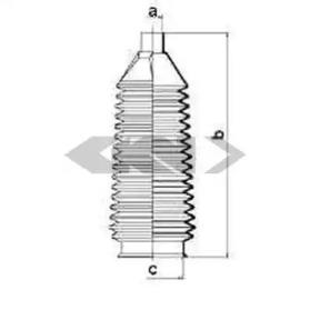 GKN-Spidan 83643 Пильник рульової рейки GKN-Spidan 83643 Пильник рульової рейки