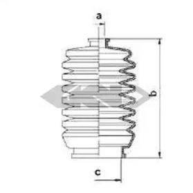 GKN-Spidan 83666 Пильник рульової рейки