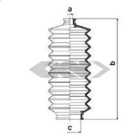 GKN-Spidan 83720 Пильник рульової рейки GKN-Spidan 83720 Пильник рульової рейки