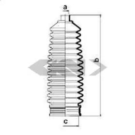 GKN-Spidan 83743 Пильник рульової рейки GKN-Spidan 83743 Пильник рульової рейки
