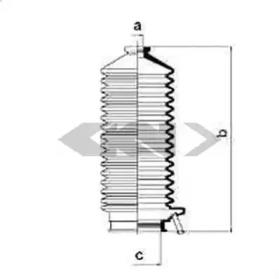 GKN-Spidan 83792 Пыльник рулевой рейки