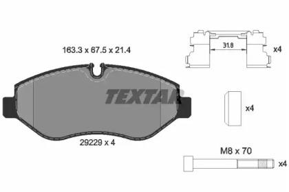 Textar 2922901 Brake pads