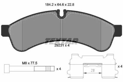 Textar 2923101 Brake pads