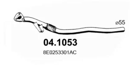Asso 04.1053 Exhaust pipe Asso 04.1053 Exhaust pipe