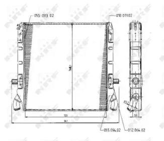 NRF 504791 Радіатор NRF 504791 Радіатор
