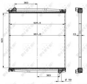 NRF 509770 Радіатор NRF 509770 Радіатор