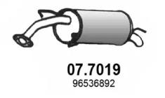 Asso 07.7019 Глушник вихлопних газів кінцевий Asso 07.7019 Глушник вихлопних газів кінцевий