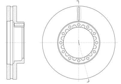 Woking D61662.10 Brake disc