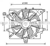 Prasco HY7563 Fan and motor assy Prasco HY7563 Fan and motor assy