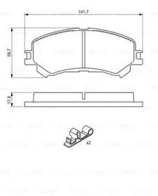 Bosch 0 986 494 720 Brake pads Bosch 0 986 494 720 Brake pads