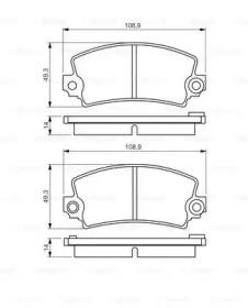 Bosch 0 986 495 270 Brake pads