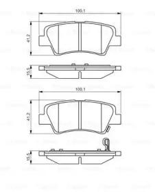 Bosch 0 986 495 351 Brake pads