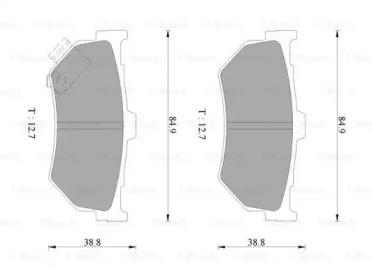 Bosch 0 986 505 791 Brake pads