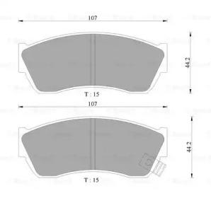 Bosch 0 986 505 942 Brake pads