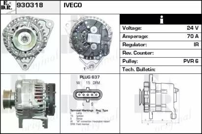 EDR 930318 Alternator assy