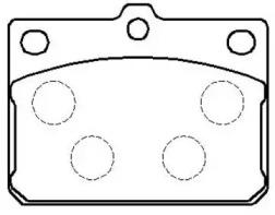 HSB HP8242 Колодки гальмівні HSB HP8242 Колодки гальмівні