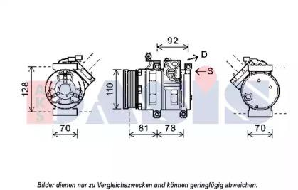 AKS Dasis 852553N Компрессор кондиционера AKS Dasis 852553N Компрессор кондиционера