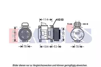 AKS Dasis 852593N Компресор кондиціонера AKS Dasis 852593N Компресор кондиціонера