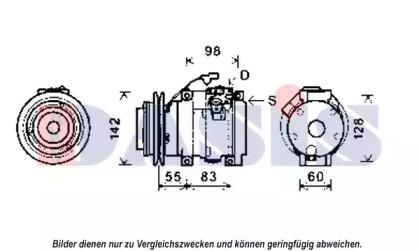 AKS Dasis 852600N Компрессор кондиционера AKS Dasis 852600N Компрессор кондиционера