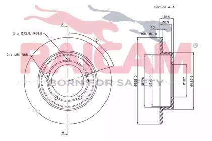 Raicam RD00993 Brake disc