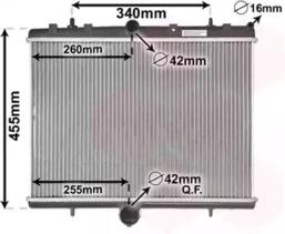 Van Wezel 40002314 Радіатор охолодження двигуна Van Wezel 40002314 Радіатор охолодження двигуна