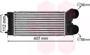 Van Wezel 40004334 Радіатор інтеркулера Van Wezel 40004334 Радіатор інтеркулера