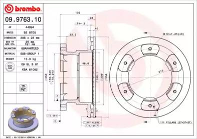 Brembo 09.9763.10 Brake disc Brembo 09.9763.10 Brake disc