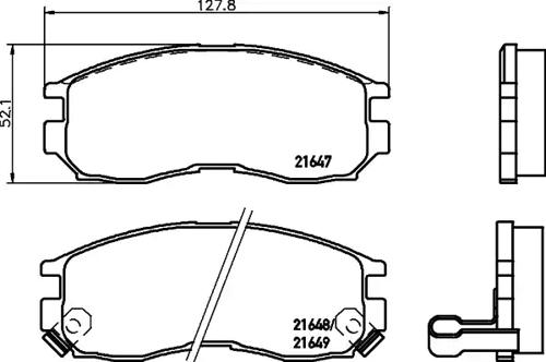 Textar 2164701 Brake pads