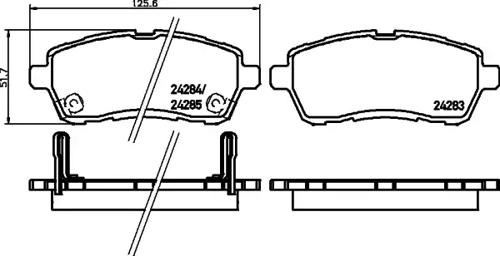 Textar 2428303 Brake pads Textar 2428303 Brake pads