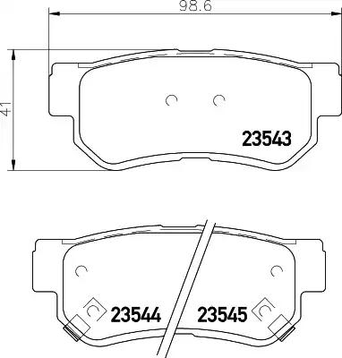 Textar 2354301 Brake pads