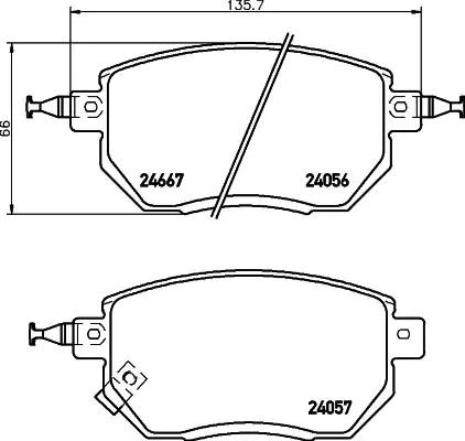 Textar 2405601 Brake pads