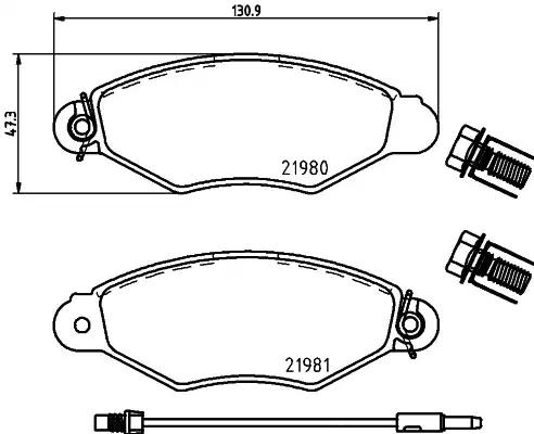 Textar 2198003 Brake pads