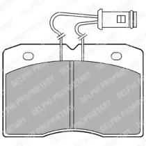 Delphi LP580 Колодки тормозные Delphi LP580 Колодки тормозные