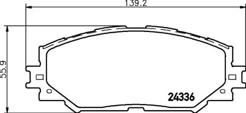 Textar 2433601 Brake pads