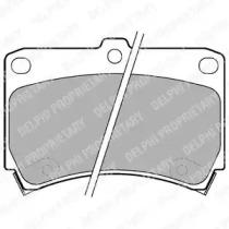 Delphi LP743 Колодки гальмівні Delphi LP743 Колодки гальмівні