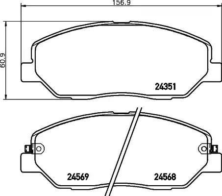 Textar 2435101 Колодки гальмівні Textar 2435101 Колодки гальмівні