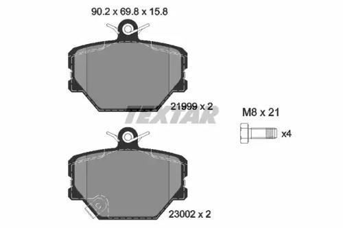 Textar 2199901 Brake pads