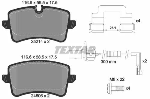 Textar 2521401 Brake pads