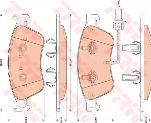 TRW GDB1811 Brake pads TRW GDB1811 Brake pads