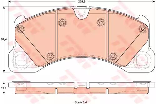 TRW GDB1914 Колодки гальмівні