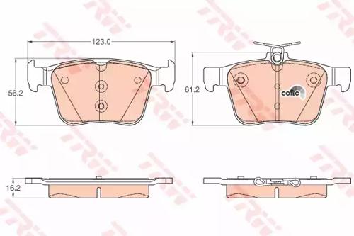 TRW GDB1957 Brake pads TRW GDB1957 Brake pads