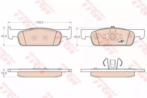 TRW GDB2016 Brake pads TRW GDB2016 Brake pads