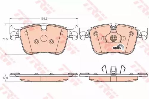 TRW GDB2035 Brake pads