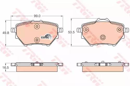 TRW GDB2036 Колодки гальмівні